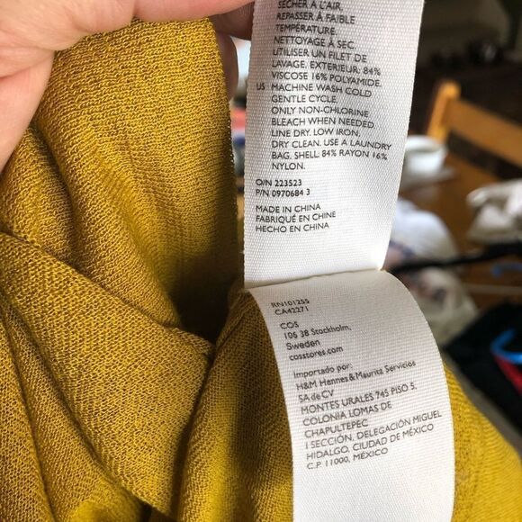 COS Gold Mock Neck Sweater - S - Picture 10 of 10